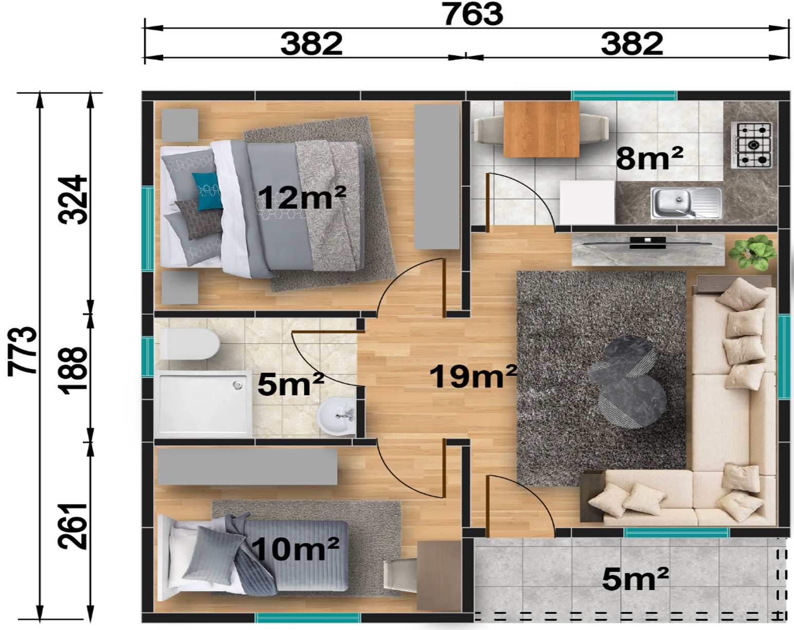 Prefabrik ev modeli