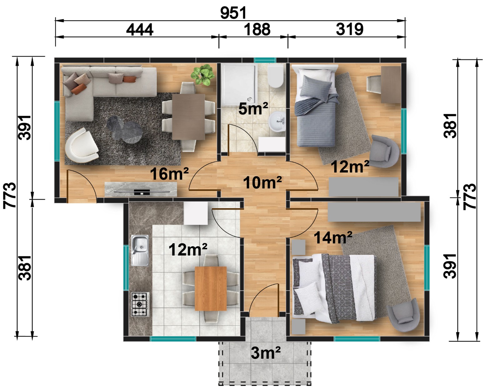Prefabrik ev modeli