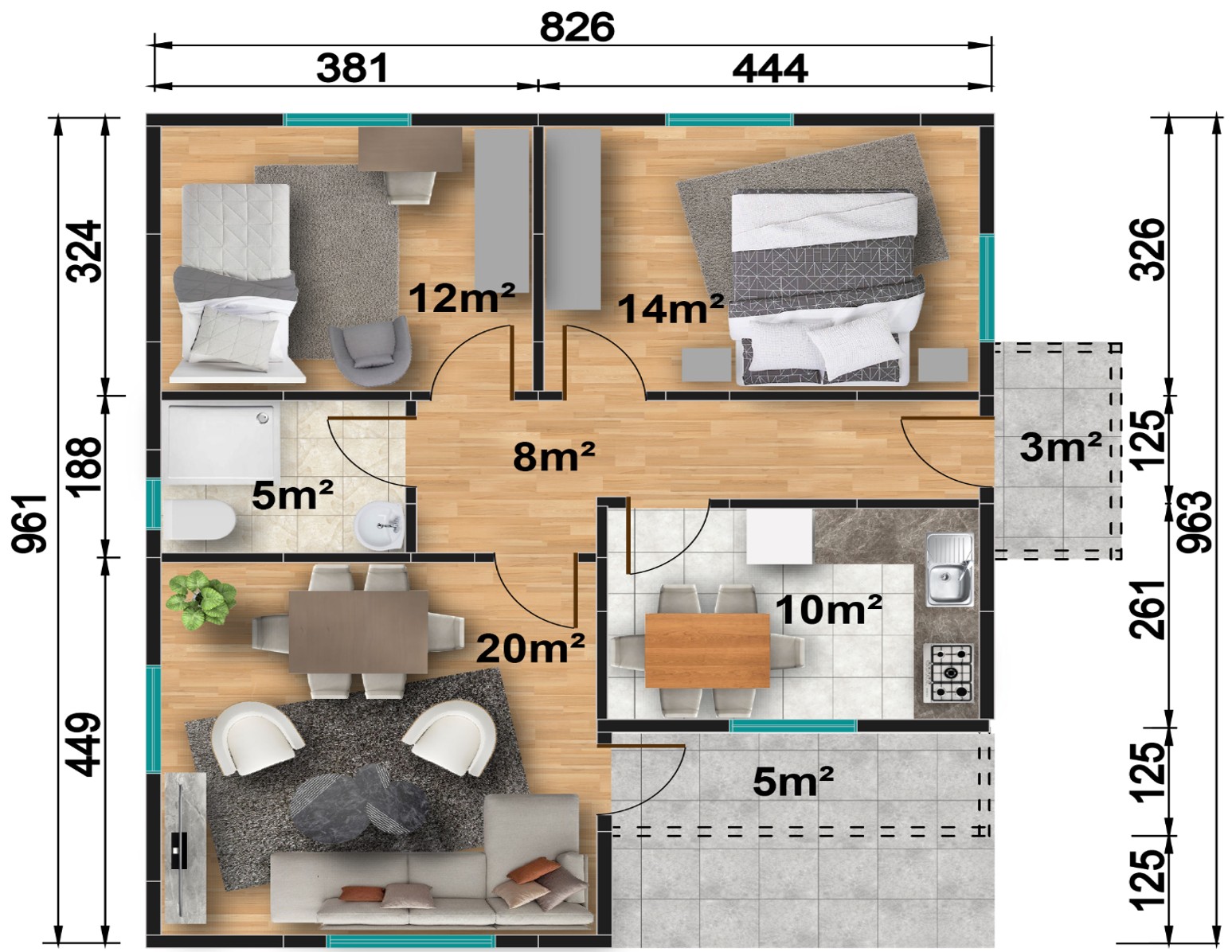 Prefabrik ev modeli