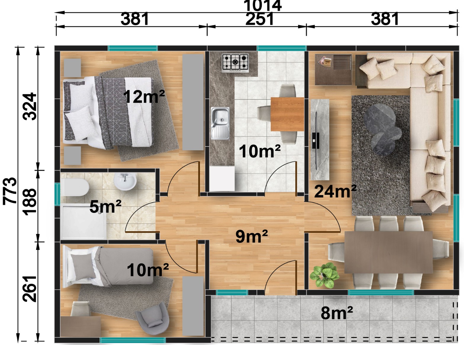 Prefabrik ev modeli