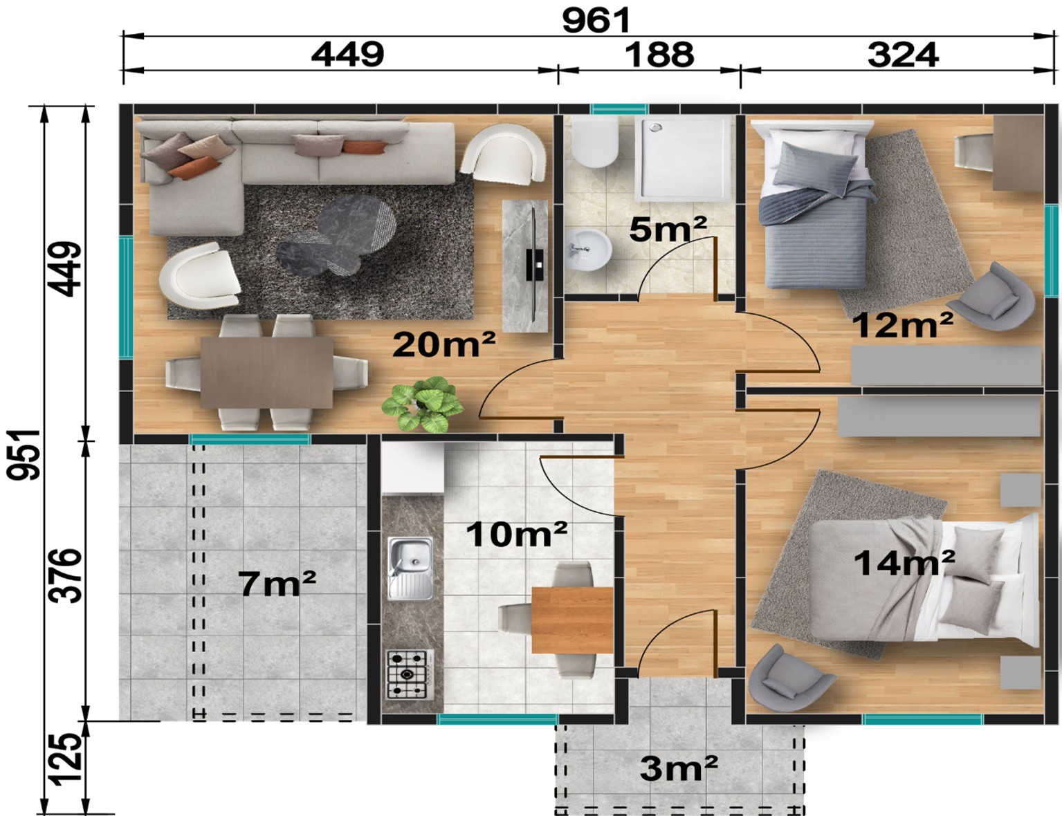 Prefabrik ev modeli