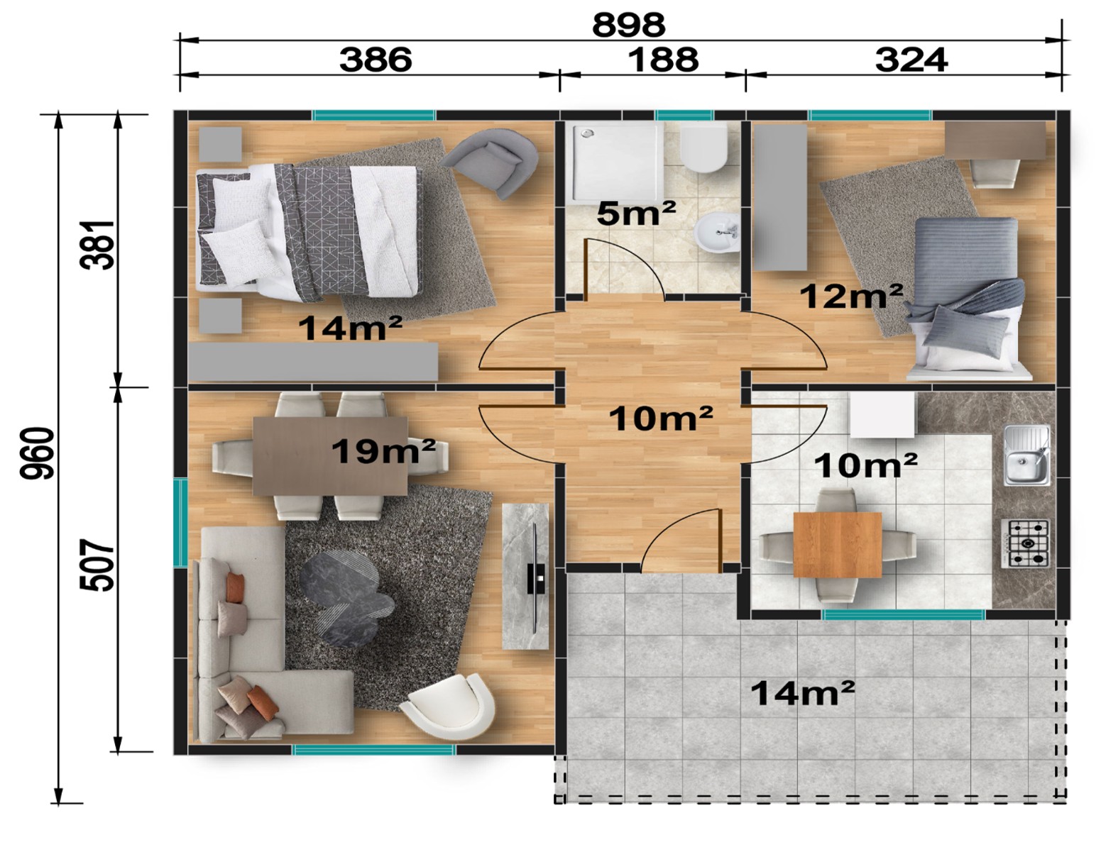 Prefabrik ev modeli