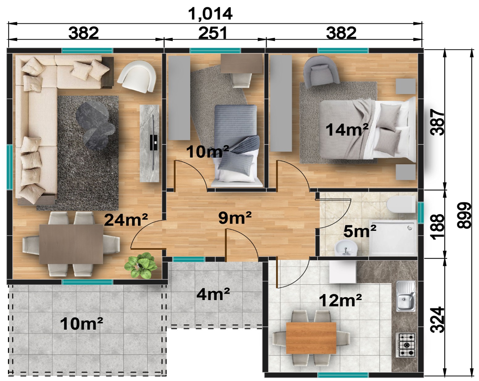Prefabrik ev modeli
