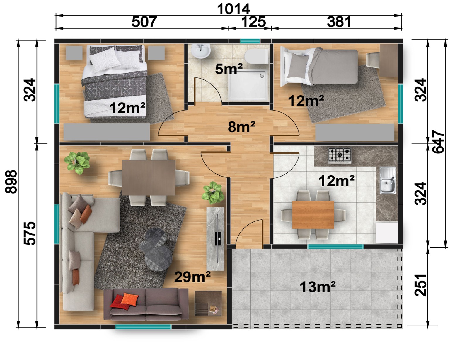Prefabrik ev modeli