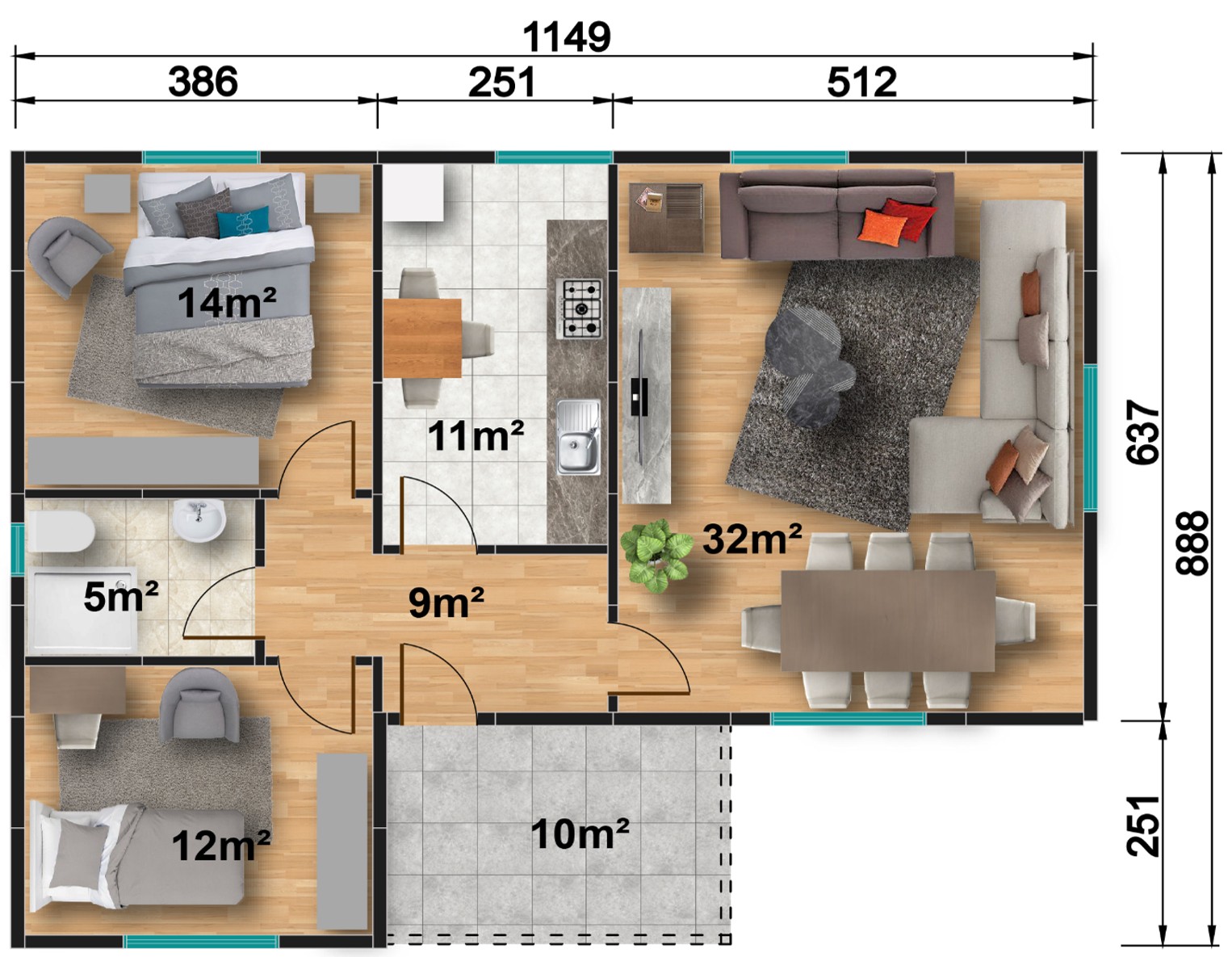 Prefabrik ev modeli