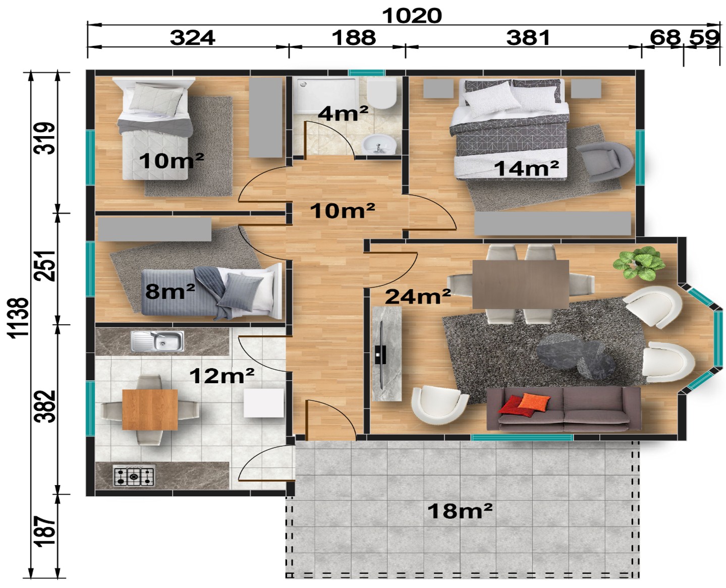 Prefabrik ev modeli