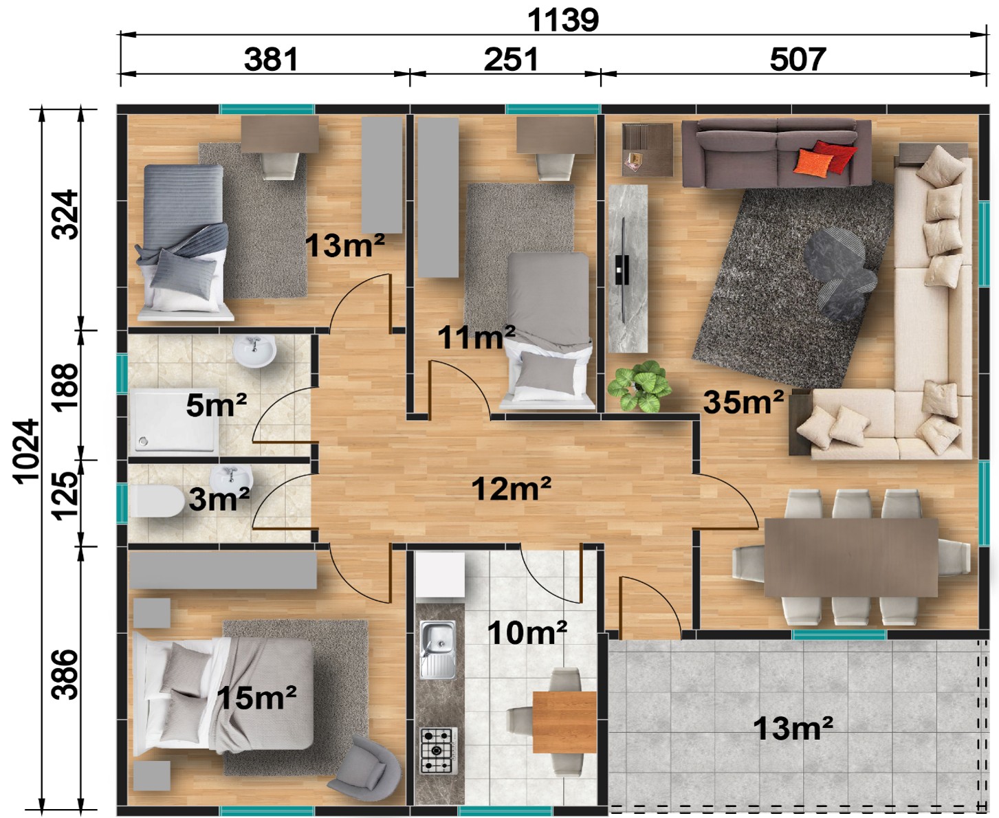 Prefabrik ev modeli