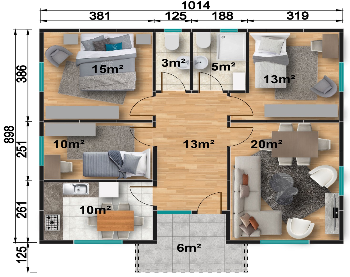 Prefabrik ev modeli